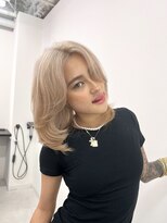 エゴ 池袋(EGO)&nbsp;ブロンドかきあげヘア☆カーテンバング