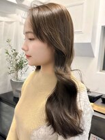 ラレイ ハラジュク(Lalei harajuku)&nbsp;【白石】ブリーチなしヘーゼルベージュ透明感シアーカラー原宿