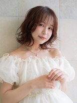 ニューヨーク ニューヨーク 河原町オーパ店(NYNY)&nbsp;レイヤーボブブラウンカラー波巻き