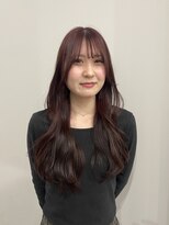 ヴェルア 四条烏丸(Velua) ピンクブラウンロング10代ブリーチなしダブルカラー