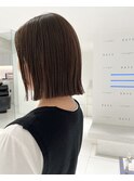 ヘイリーボブ・切りっぱなしボブ・暗髪・ダークカラー[国分寺]