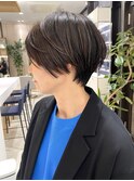 大人ショート/ショートボブ/白髪ぼかしハイライト/銀座/武蔵小杉