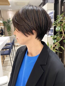 ステアケース 武蔵小杉店(stair:case) 大人ショート/ショートボブ/白髪ぼかしハイライト/銀座/武蔵小杉