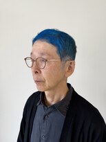 サロン(SALON)&nbsp;短髪デザインカラーブルー