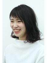 スペースヘアデザイン(SPACE hair design)&nbsp;春色ウェービーボブ