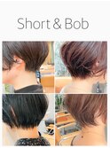 short＆Bob/フェザーショート/マロンベージュ◎20代30代40代50代