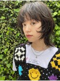 ウルフカット　ウルフボブ　ワイドバング　くびれミディ　
