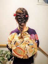 矢島美容室 荻窪店&nbsp;卒業式編みおろしヘア