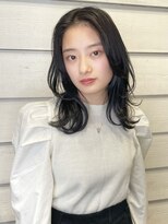ニューラインギンザ(New-Line 銀座) [中野莉子]ワンカールレイヤー大人ミディアムアッシュブラウン3
