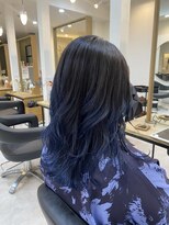 エリス ウメダ(Eliss umeda)&nbsp;ネイビーブルー×グラデーション