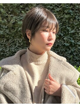 ジアン バイ ミルボン NU茶屋町+(GIEN by milbon) 誰でもできるおしゃれ女性の前下がりマッシュショートボブ