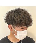 マッシュ×ツイストスパイラルパーマ