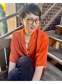 【MALUNA ヒマワリ】癖毛活かしオン眉ベリーショート