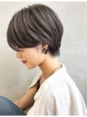 黒髪/グレーベージュ/レイヤーロング/前髪パーマ[鹿児島駅]