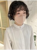 【三ツ井純】ボブパーマ レイヤーカット くしゃっとカール