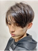□カルマパーマ#マッシュパーマ#ウルフ＃アッシュブラック