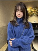 インナーカラー/ミルクティーベージュ/ブリーチ/イヤリングカラ