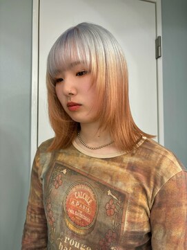 プネル(punel) ブルーシルバー/ホワイトブロンド