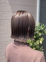 プライ(Pri)&nbsp;外ハネボブ＋透明感カラー/20代/30代/40代