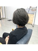 グレージュ(ハイライト履歴あり)
