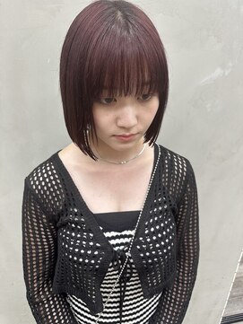 アンジェリカ 立町店(ANGELICA) ボルドーカラー×ボブ