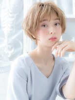 モッズヘア 越谷(mod's hair) 外国人風ハイトーンカラー小顔丸みショートc5越谷20代30代40代