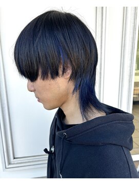 シャルティア(SHALLTIA) メンズデザインブルー【山口市美容室】【山口市メンズカラー】