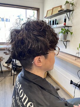 ペアツリー(Pear tree) メンズ　シャドーパーマ