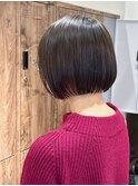ライン感×ミニボブ♪大人可愛いアッシュブラウン