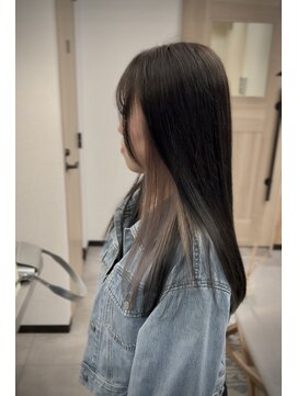 リノショアーズ 元町店(RINOSHORES) 20代30代透明感グレージュインナカラーストレート