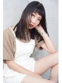 Rumor×セミウェットストレート【ダークパープルブラウン】