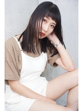 ルモア(RUMOR) Rumor×セミウェットストレート【ダークパープルブラウン】