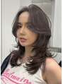 アルバム 渋谷パルコ(ALBUM)&nbsp;グレージュ× バタフライレイヤーでトレンドhairに！[ブリーチ]