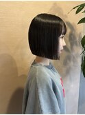 切りっぱなしボブ
