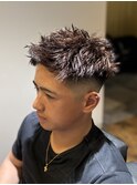 MEN’S HAIR/サーフカール/刈り上げセンターパート/瀬田