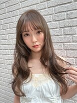 エイチバイシオミエイチ 神戸三宮(H by shiomi H)&nbsp;韓国風レイヤーカット/透明感オリーブベージュ