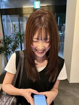 デコ(DECO) 【ayano】レイヤーカット/ブリーチなしWカラー/透明感ブラウン