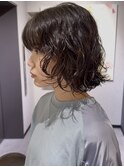 ドライパーマゆるめパーマウルフパーマボブパーマ銀座暗髪