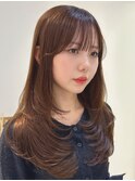 韓国風レイヤーカット髪質改善ダブルカラーハッシュカット