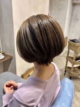 アトリエルタン 堺店(atelier Le Temps) ショートボブ×ハイブライトカラー