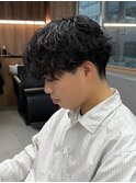 マッシュヘア/波巻きパーマ/men's/スパイラルパーマ