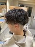 カット＋ツイストスパイラル、スパイラルパーマ ￥10500