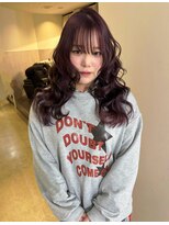 ニコフクオカヘアーメイク(NIKO Fukuoka Hair Make)&nbsp;【NIKO】Wカラー／暖色カラー／ワインレッド