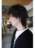 大人ウルフのニュアンス波巻き