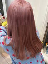 ジル ヘアアンドメイク 恵比寿(JILLE hair&make)&nbsp;スモーキーピンクミルクティブリーチダブルカラー