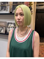 グッドフェローズ キタホリエ(GoodFellas kitahorie) 透明感抜群のハイトーンショートボブスタイルレイヤー艶感
