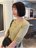 ミニボブ　レイヤーミニボブ　顎ラインボブ