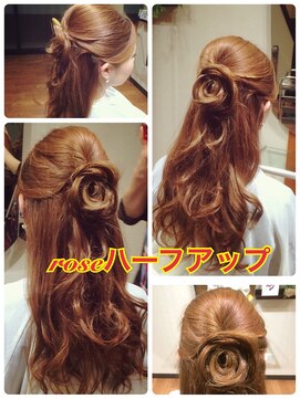 ラフィート(Hair Produce Rafeet) ☆ローズ風ハーフアップ☆