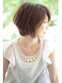 ひし形ショートボブ