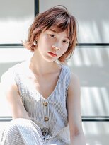 エムスラッシュ たまプラーザ(M.SLASH)&nbsp;■ハイトーンな切りっぱなし外ハネボブM.SLASHたまプラーザ8-5★